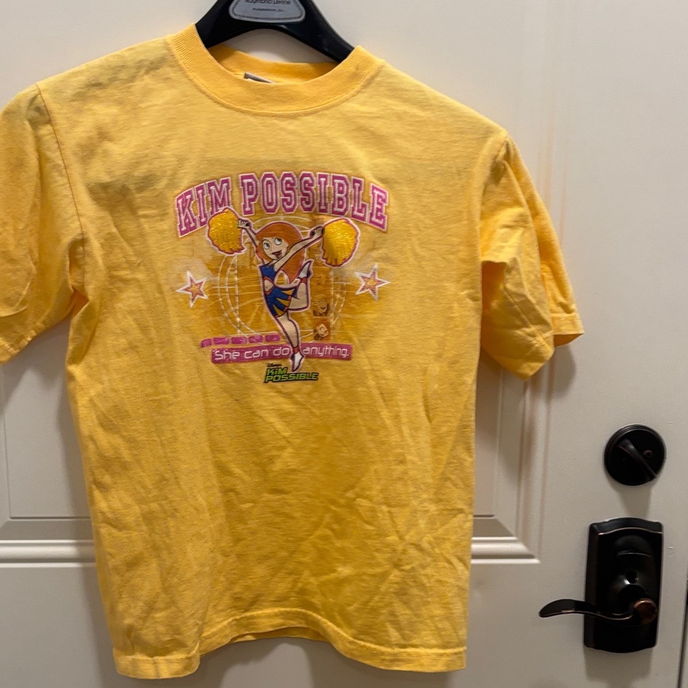 Disney Kim Possible Cheerleader Yellow T-Shirt